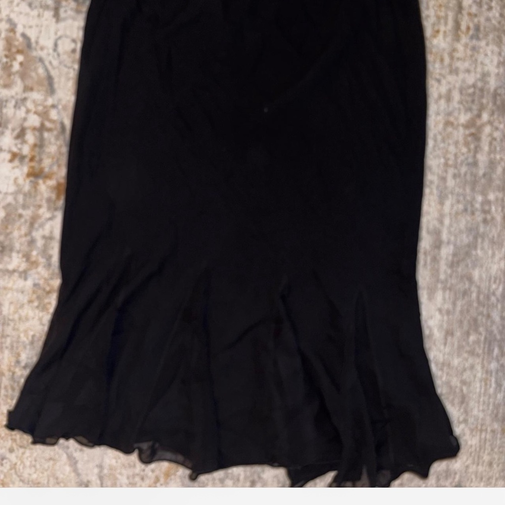 Vintage 90s black ruffled skirt